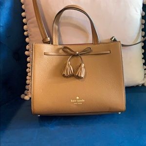 Kate Spade Hayes small satchel in gingerbread